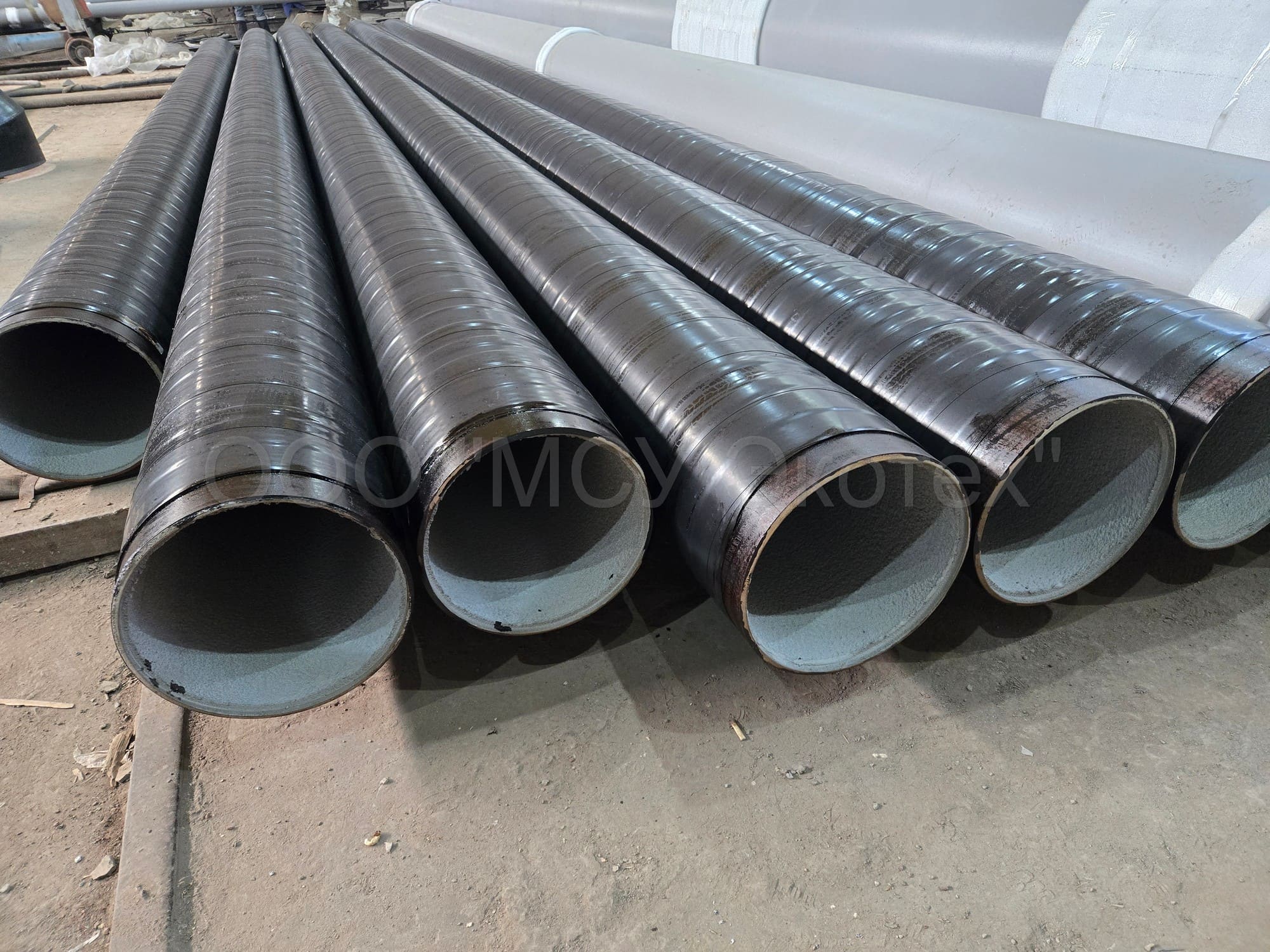 03 Июль 2024 Трубы 377х6 с внутренним ЦПП и наружным покрытием УС5